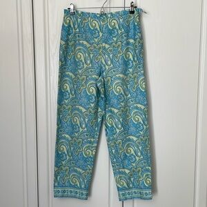 Vintage Talbots ankle pants paisley size 10